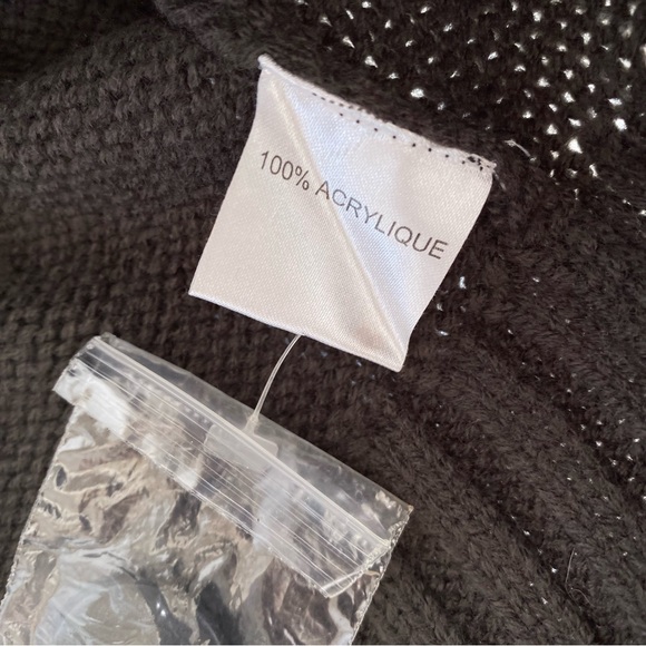 Zamba NWOT Womens Short Sleeve Tunic/Mini Dress Knit Sweater, Brown/Gray, Size 2 - Picture 9 of 9